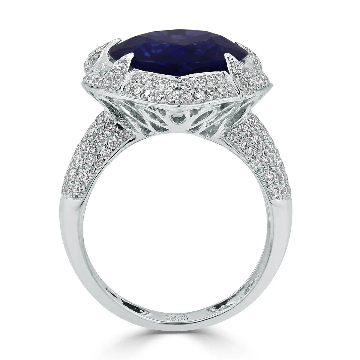 Auriya 18k Gold 14ct Pear-cut Blue Sapphire and Diamond Engagement Ring 1.07ct TDW sold by Zulily product image thumbnail 5