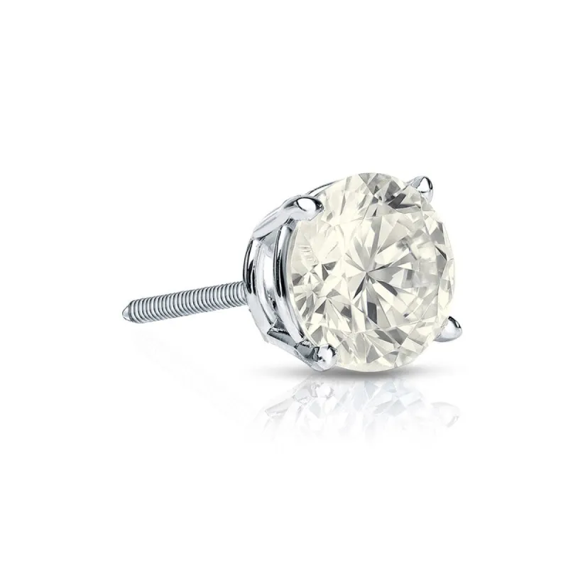 Auriya 1/3ctw Round SINGLE STUD (1) Diamond Earring 14k Gold made by Zulily