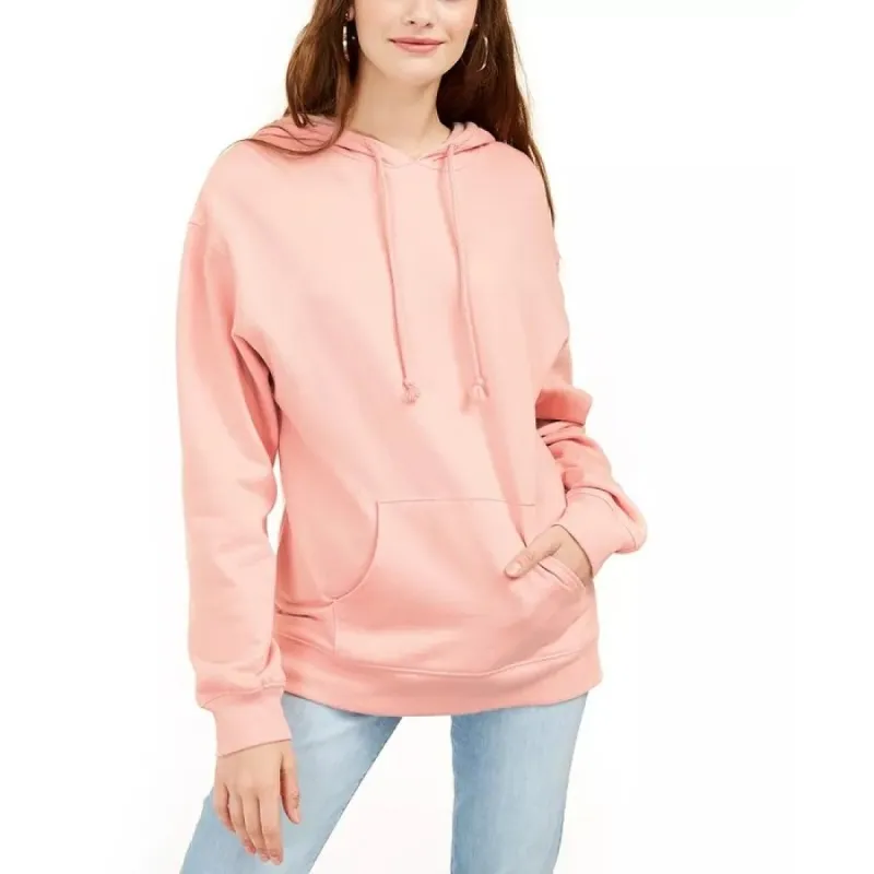 Rebellious One Juniors' Pouch Pocket Hoodie Pink Size Large sold by Zulily