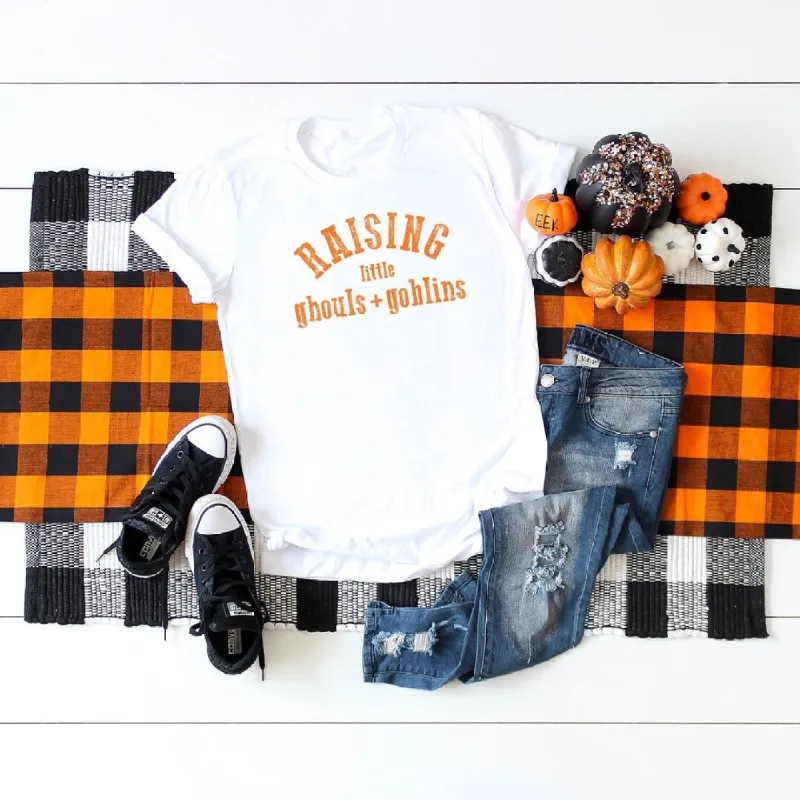 Raising Little Ghouls and Goblins Short Sleeve Tee sold by Zulily