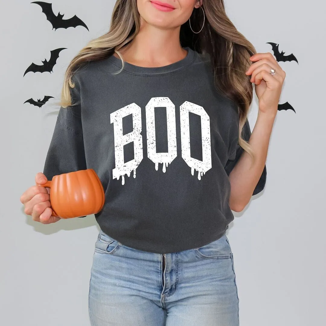 Boo Distressed Garment Dyed Tee sold by Zulily product image thumbnail 2