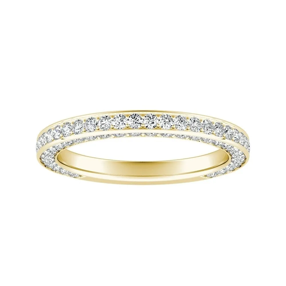 Auriya 14k Gold 1ctw Double Edge Diamond Wedding Band sold by Zulily product image thumbnail 5