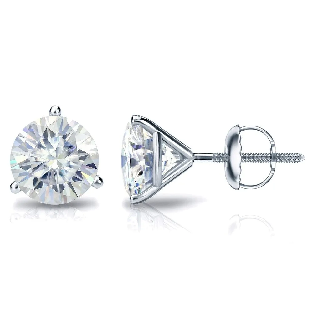 Auriya 7ctw Round Moissanite Stud Earrings 18k Gold Martini-set sold by Zulily product image thumbnail 5