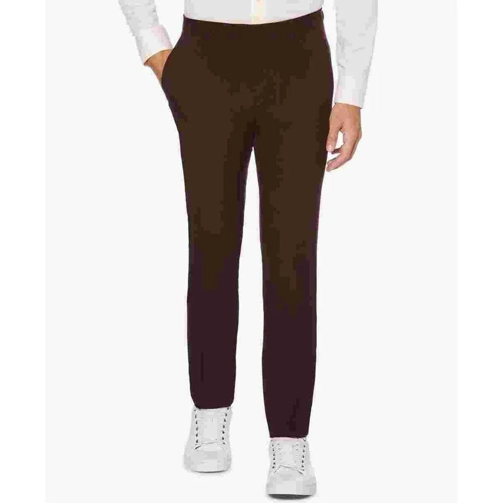 Perry Ellis Men's Portfolio Extra Slim Fit Lightweight Dress Pants Red Size 34X34 sold by Zulily