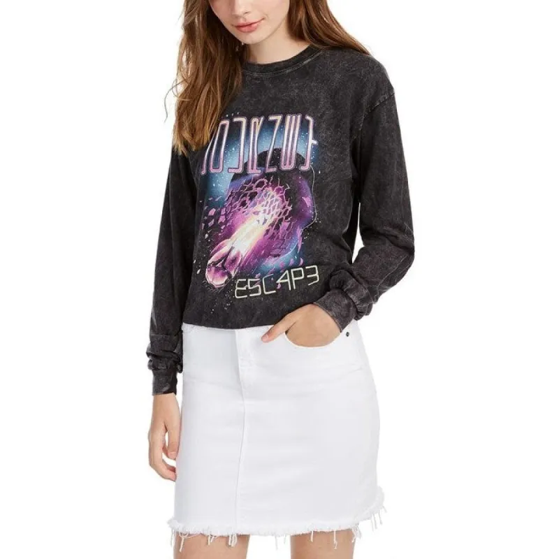 True Vintage Women's Cotton Escape Graphic Print T-Shirt Gray Size X-Large sold by Zulily