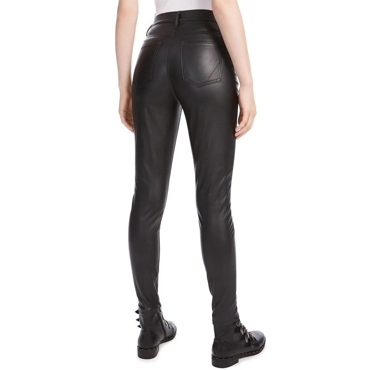 Kendall + Kylie Women's Faux Leather Skinny Pants Black Size 31 sold by Zulily product image thumbnail 2