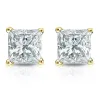 Auriya 18-karat Gold Lab Grown 2.00 carat TDW Princess Diamond Stud Earrings 4-Prong Basket Push-back sold by Zulily