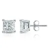 Auriya 18-karat Gold Lab Grown 2.00 carat TDW Princess Diamond Stud Earrings 4-Prong Basket Push-back sold by Zulily