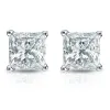 Auriya 18-karat Gold Lab Grown 2.00 carat TDW Princess Diamond Stud Earrings 4-Prong Basket Push-back sold by Zulily
