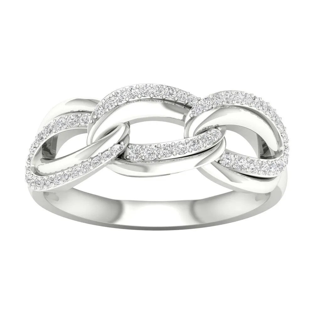 1/5ct TDW Diamond Cuban Link Men's Ring in 10k Gold sold by Zulily