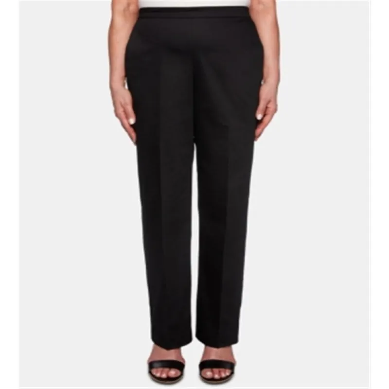 Alfred Dunner Women's Tailored Traditional Fit Dress Pants Black sold by Zulily