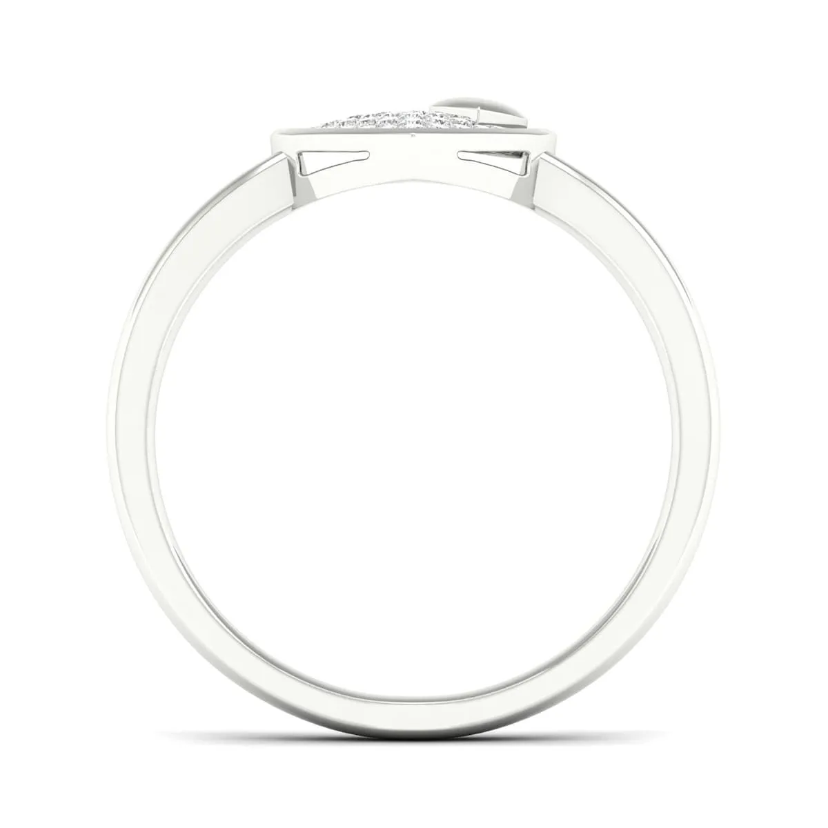 De Couer 10k Gold 1/10ct TDW Diamond Heart Ring sold by Zulily product image thumbnail 3