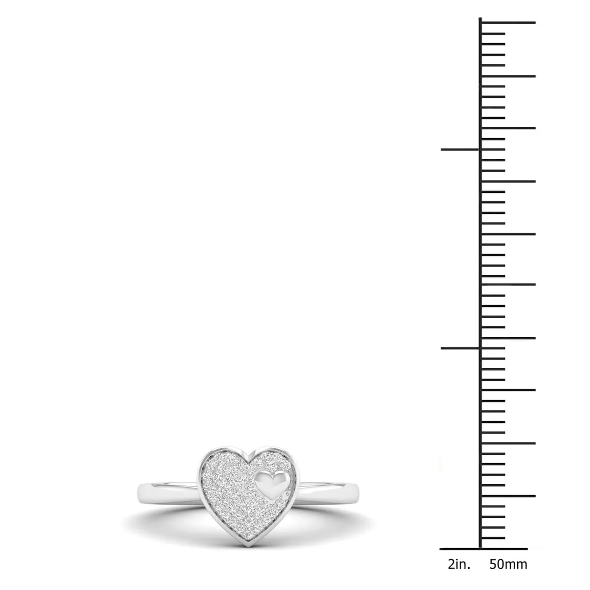 De Couer 10k Gold 1/10ct TDW Diamond Heart Ring sold by Zulily product image thumbnail 4