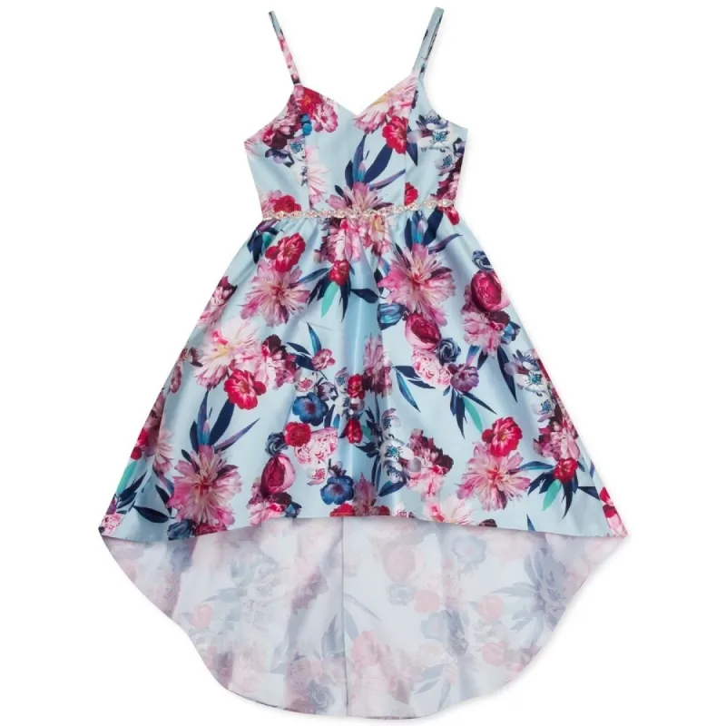 Rare Editions Big Girl's Plus Size High-Low Dress Navy Size 14.5 sold by Zulily