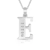 Curata 14k White Gold 18" Small Channel-set (A-Z) Cubic Zirconia Initial Pendant Necklace sold by Zulily
