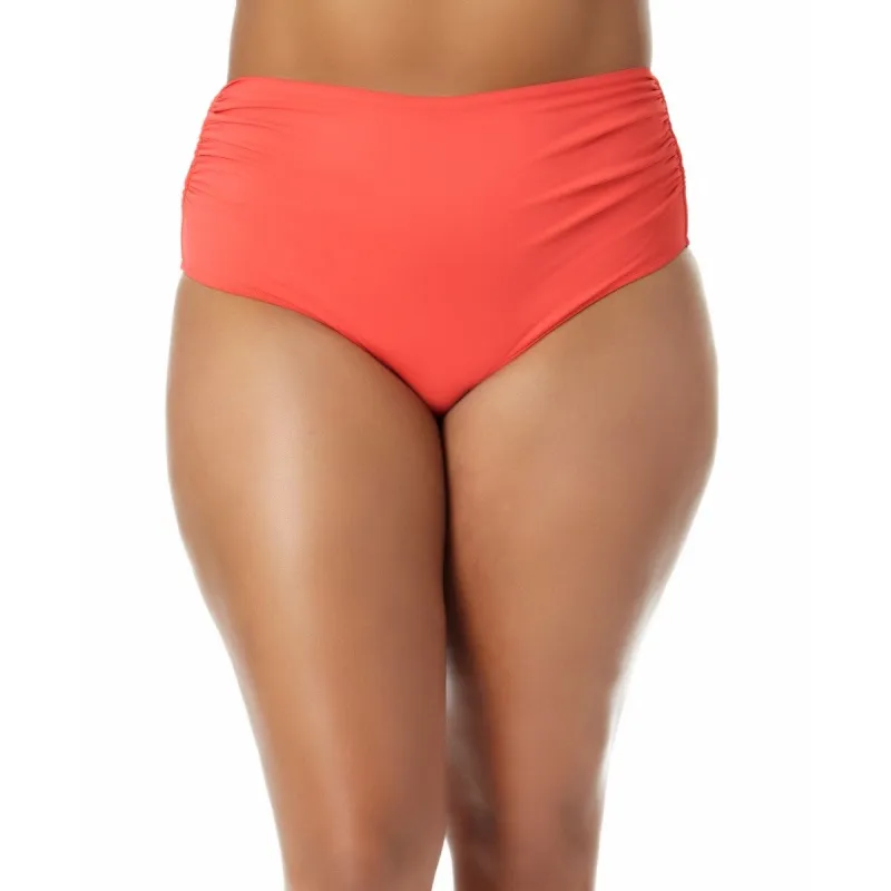 Anne Cole Women's High Waist Bikini Bottoms Swimsuit Red sold by Zulily