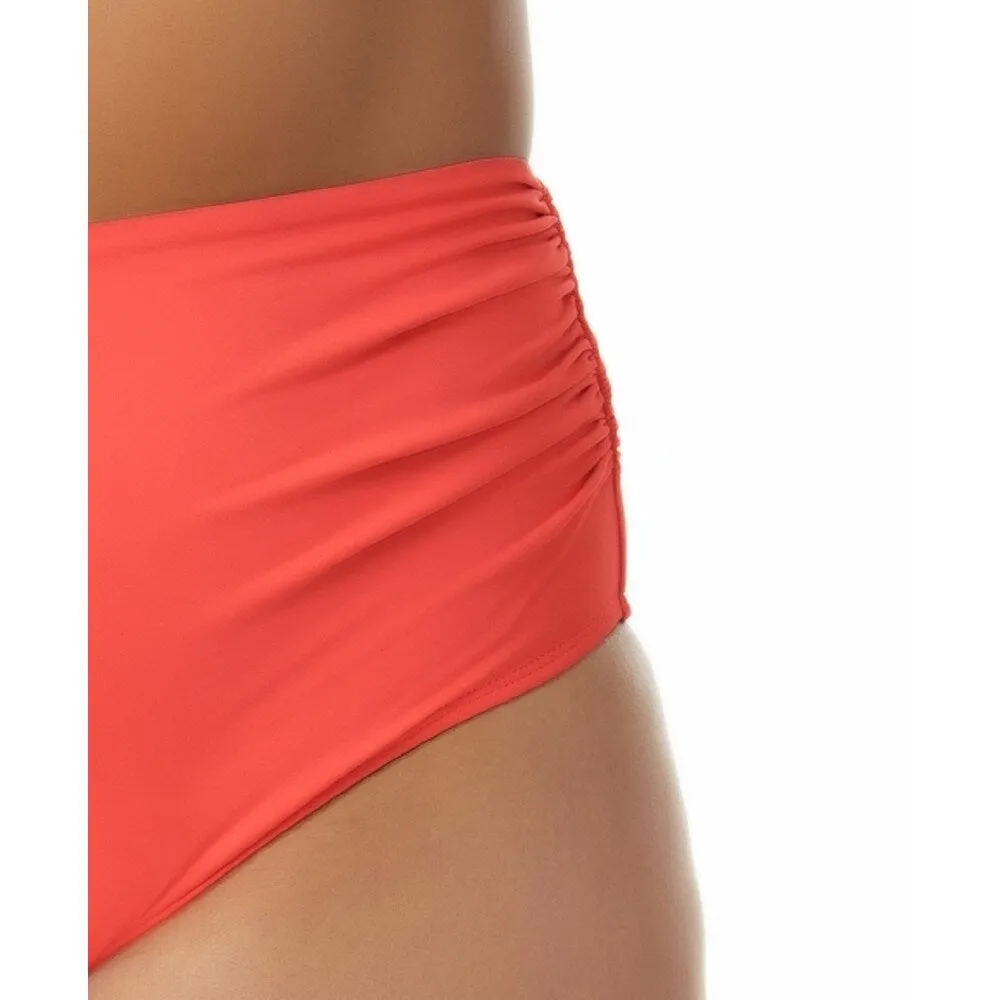 Anne Cole Women's High Waist Bikini Bottoms Swimsuit Red sold by Zulily product image thumbnail 3