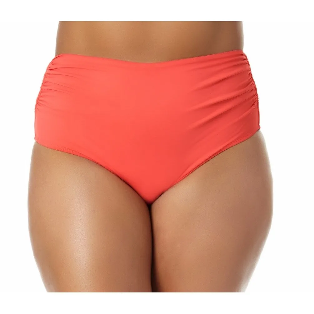 Anne Cole Women's High Waist Bikini Bottoms Swimsuit Red sold by Zulily product image thumbnail 4