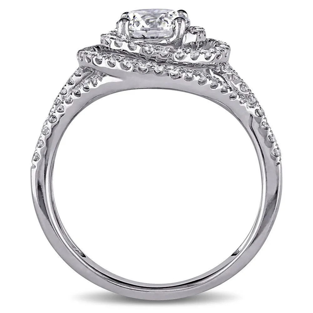 Miadora Signature Collection 18k White Gold 1 1/2ct TDW Diamond Engagement Ring sold by Zulily product image thumbnail 5