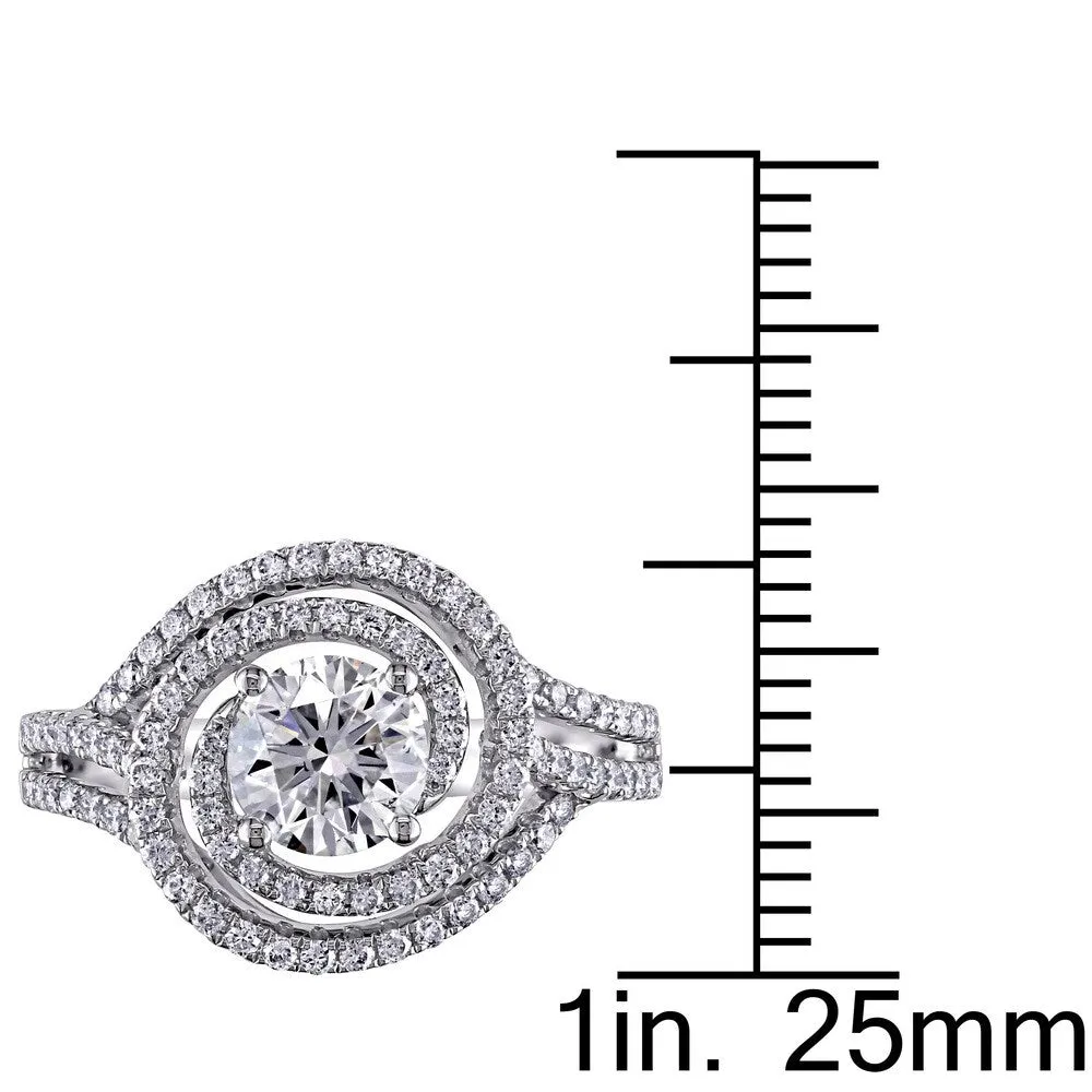 Miadora Signature Collection 18k White Gold 1 1/2ct TDW Diamond Engagement Ring sold by Zulily product image thumbnail 3
