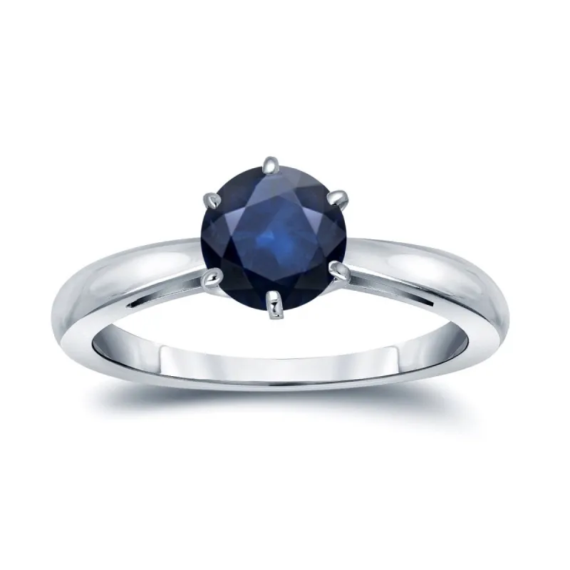Auriya 14k Gold Blue Sapphire Solitaire Engagement Ring 1 1/4ct TGW sold by Zulily