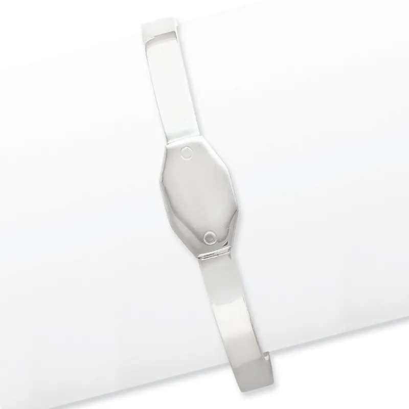 Curata 925 Sterling Silver Solid 12mm Polished Engravable Cuff Bangle Bracelet sold by Zulily