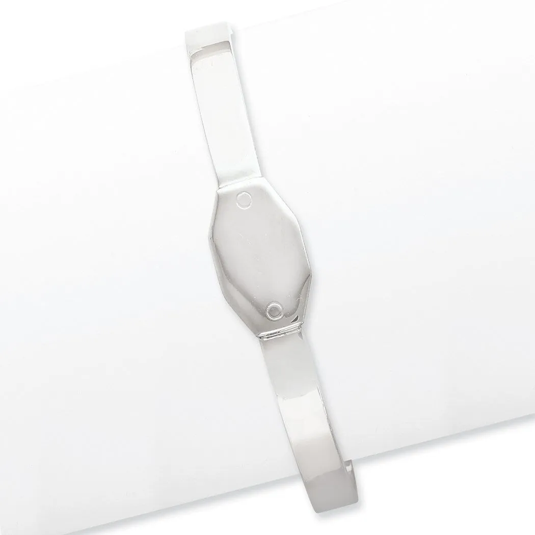Curata 925 Sterling Silver Solid 12mm Polished Engravable Cuff Bangle Bracelet sold by Zulily