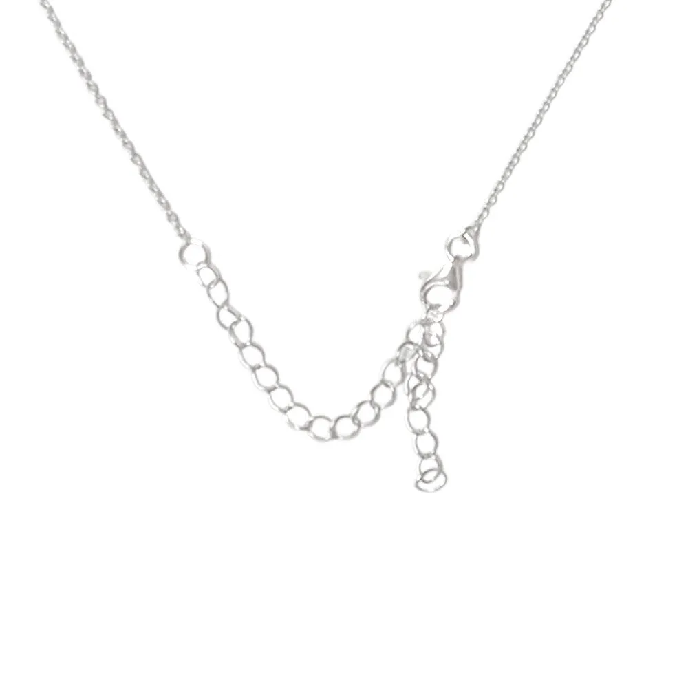 Natural Black Diamond Sterling Silver Station Necklace sold by Zulily product image thumbnail 3