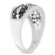 Miadora Silver 1/4 CT TDW Black and White Diamond Ring sold by Zulily product image thumbnail 2