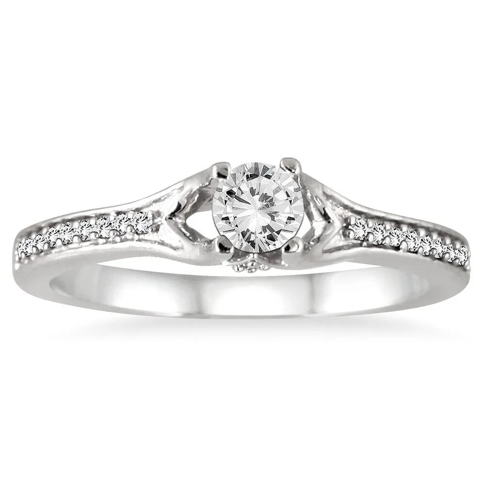1/2 Carat TW Diamond Bridal Set in 14K White Gold sold by Zulily product image thumbnail 2