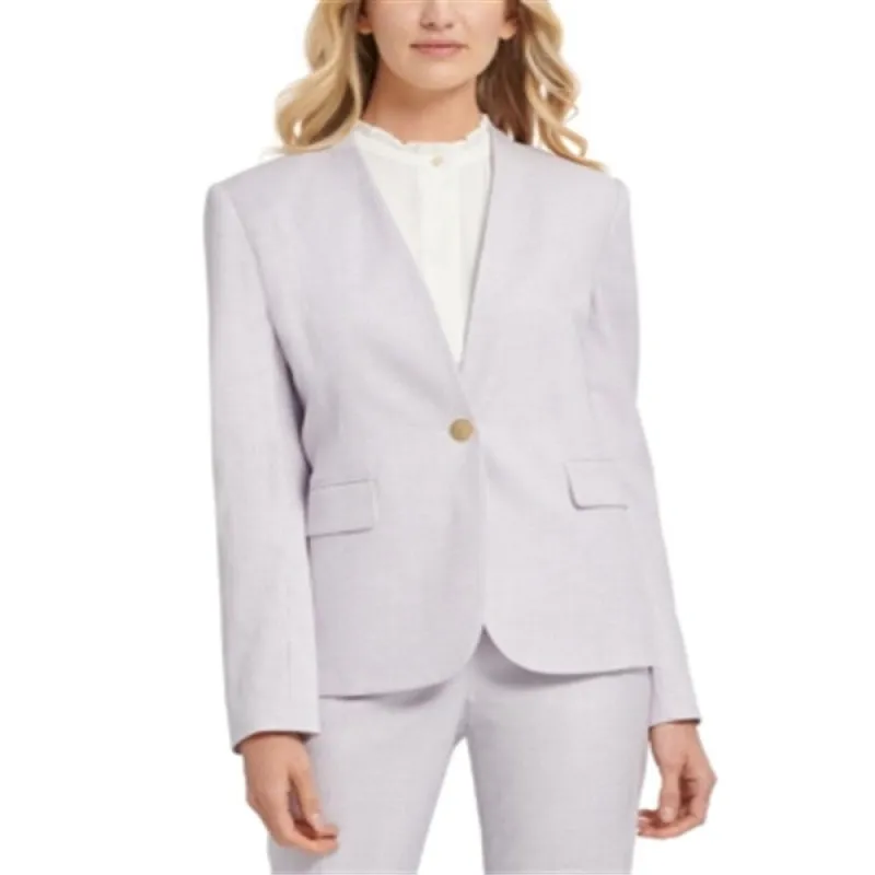 DKNY Women's Pinstripe Blazer Jacket Purple Size 6 sold by Zulily