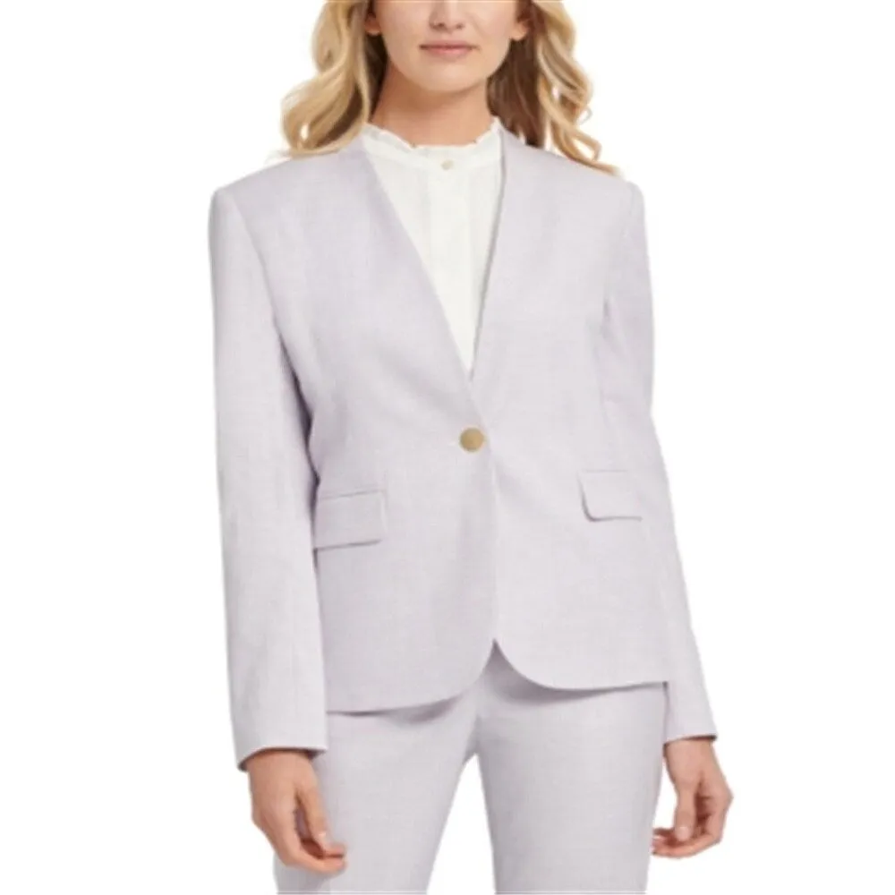 DKNY Women's Pinstripe Blazer Jacket Purple Size 6 sold by Zulily