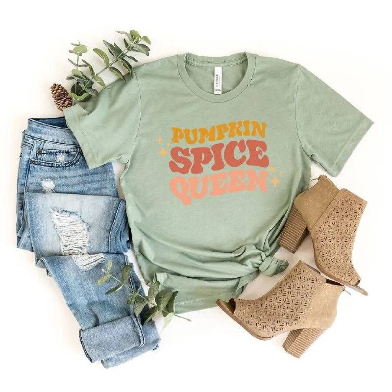 Pumpkin Spice Queen Short Sleeve Tee sold by Zulily