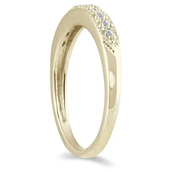 1/10 Carat TW Diamond Wedding Band in 10K Yellow Gold sold by Zulily product image thumbnail 2