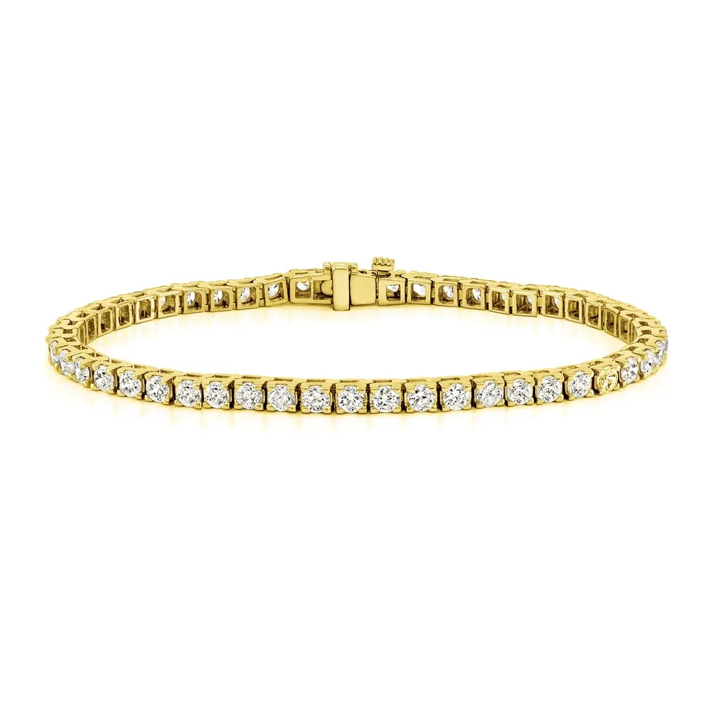 Auriya 5 carat TW Diamond Tennis Bracelet 14k Gold - 7-inch sold by Zulily product image thumbnail 2