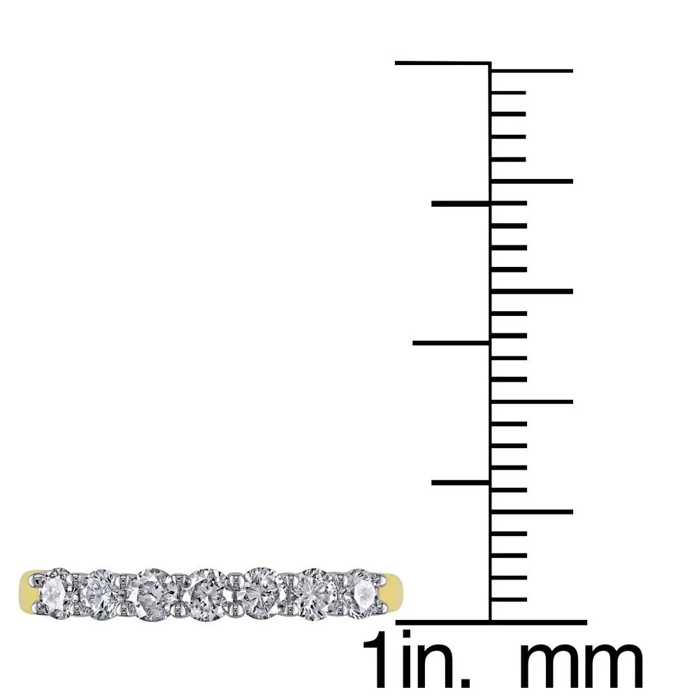 Miadora 14k Gold 1/2ct TDW Round Diamond Wedding Ring (G-H, I1-I2) sold by Zulily product image thumbnail 3