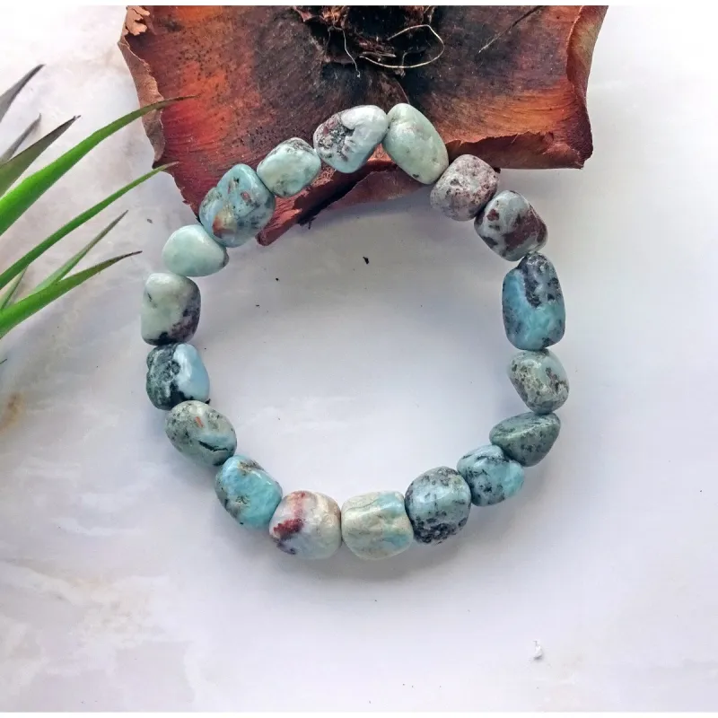Larimar Nuggets Stretch Bracelet sold by Zulily