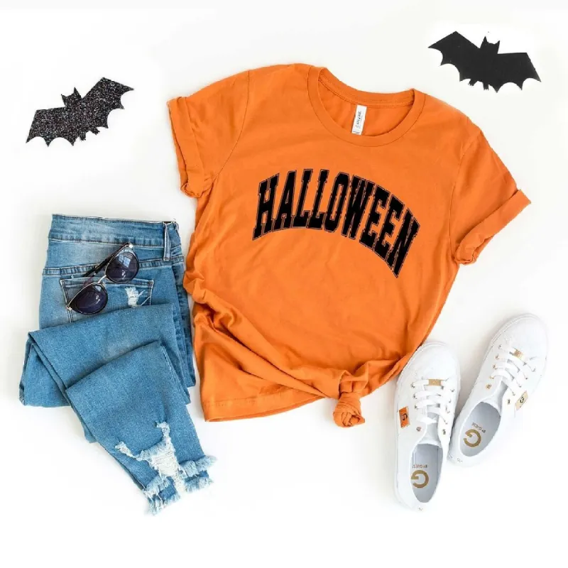 Varsity Halloween Short Sleeve Tee sold by Zulily