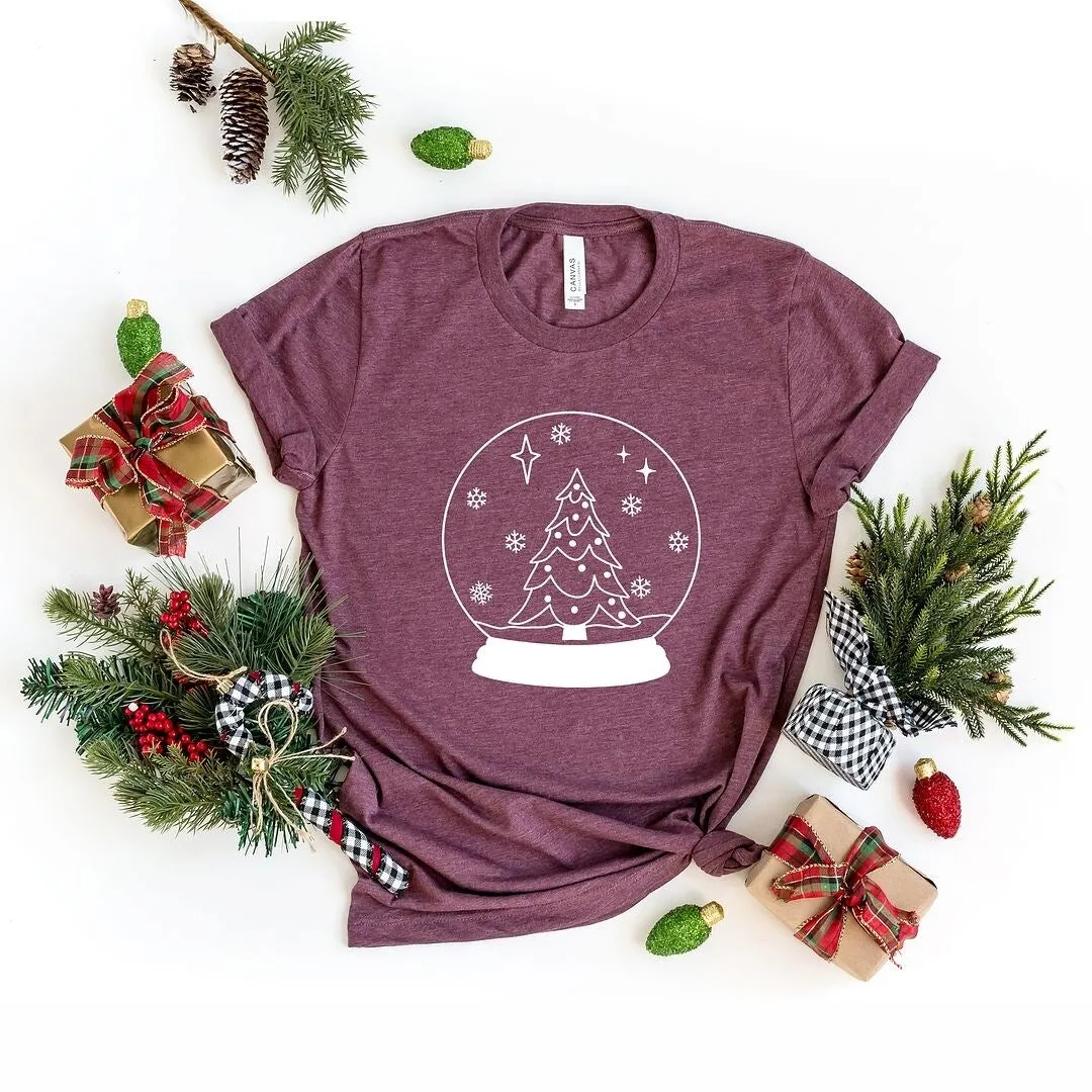 Christmas Snow Globe Short Sleeve Tee sold by Zulily