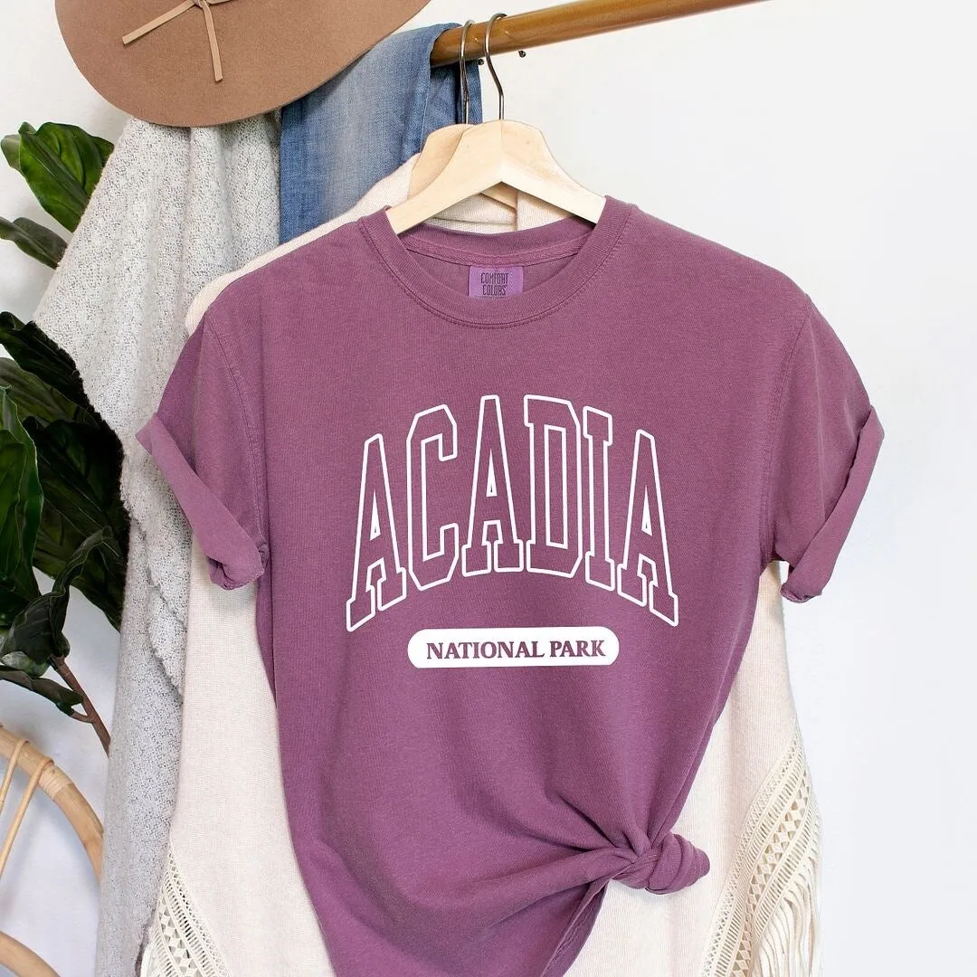 Acadia National Park Varsity Garment Dyed Tee sold by Zulily