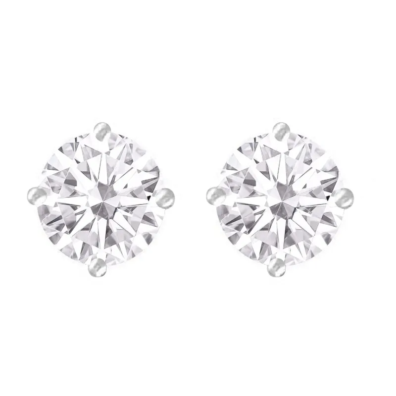 Sterling Silver with Natural White Topaz Stud Earring sold by Zulily