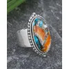 Turquoise Sterling Silver Statement Ring sold by Zulily