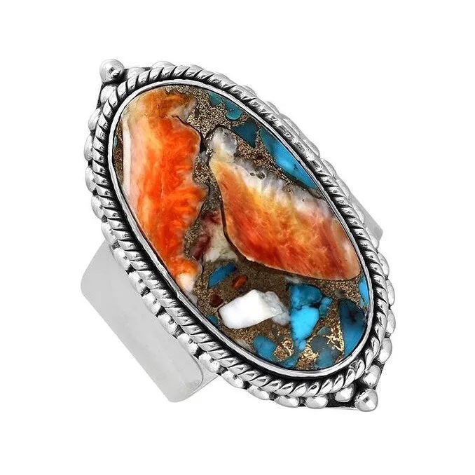 Turquoise Sterling Silver Statement Ring sold by Zulily