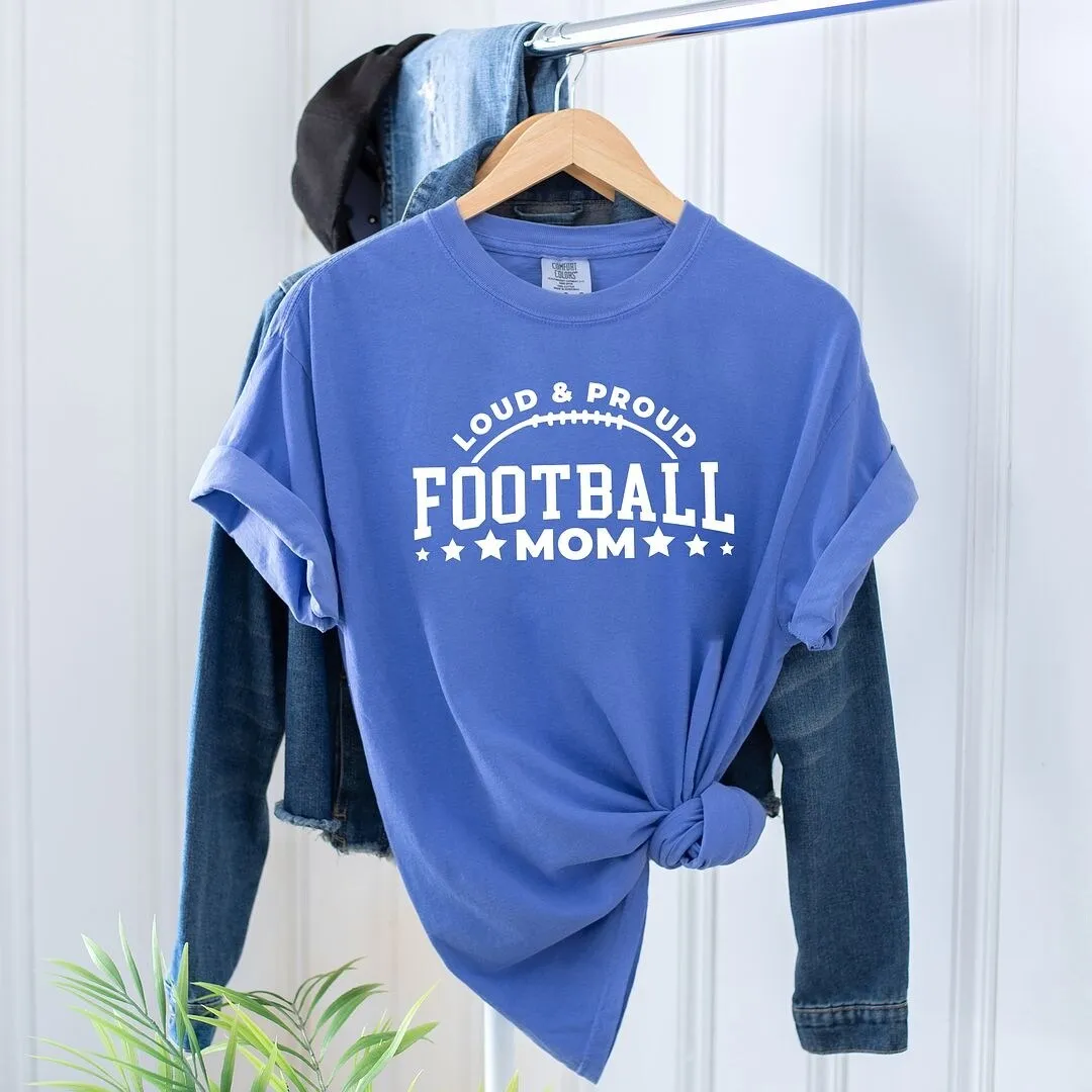 Proud Football Mom Garment Dyed Tee sold by Zulily