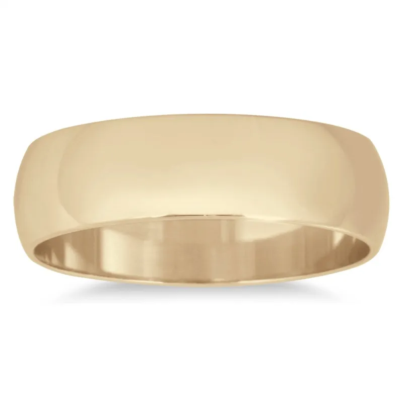 Marquee Jewels 10k Yellow Gold 5-millimeter Domed Wedding Band sold by Zulily