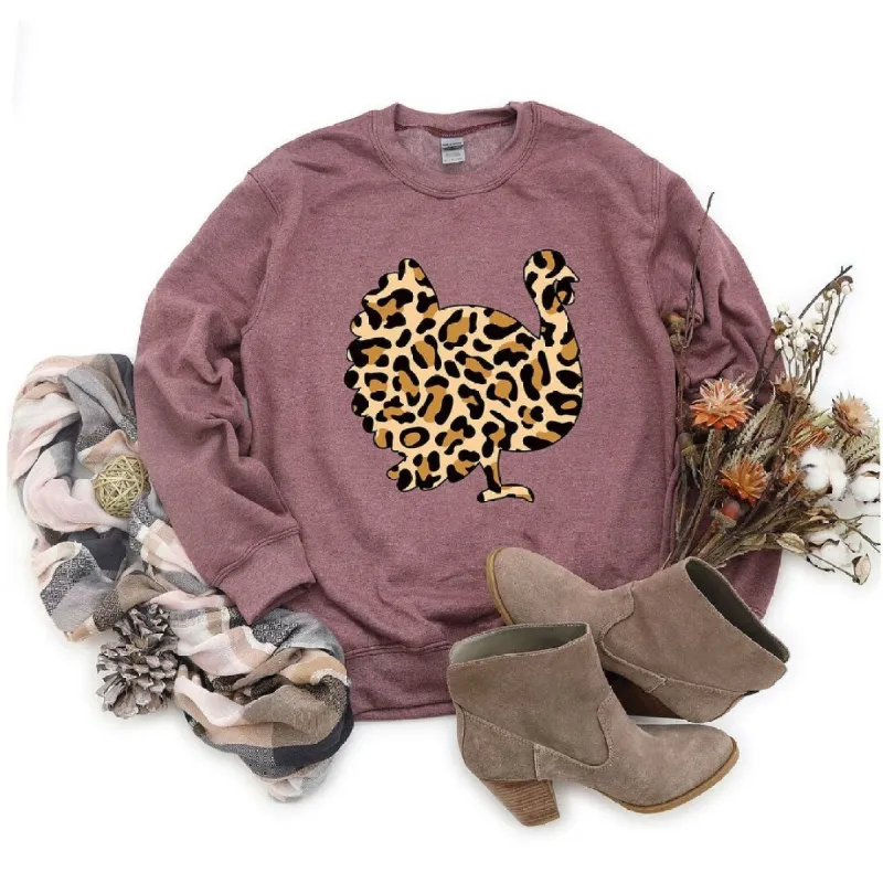 Leopard Turkey Graphic Sweatshirt sold by Zulily