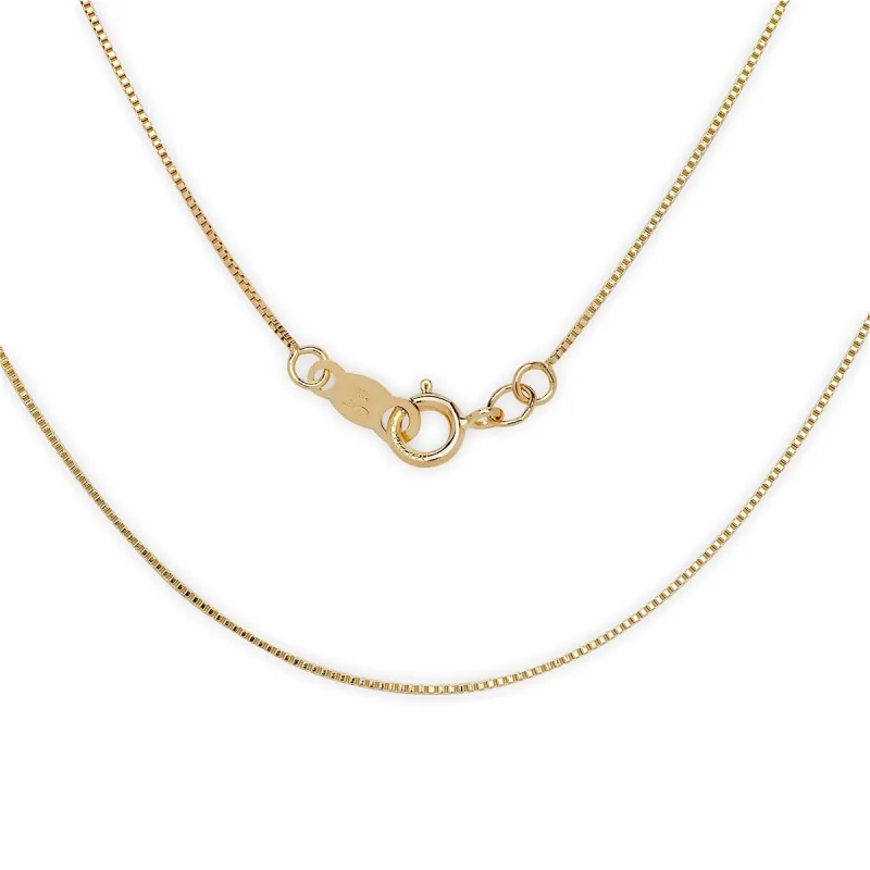Curata 14k Gold Women's 16-22 Inch Carded 0.7mm Box Chain Necklace sold by Zulily