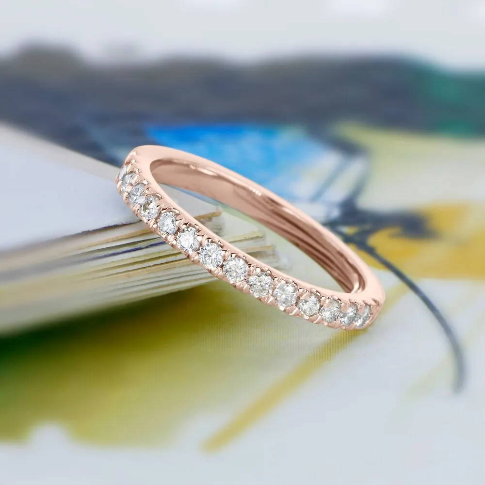 De Couer IGI Certified 14k Gold 2/5ct TDW Diamond Women's Wedding Band sold by Zulily