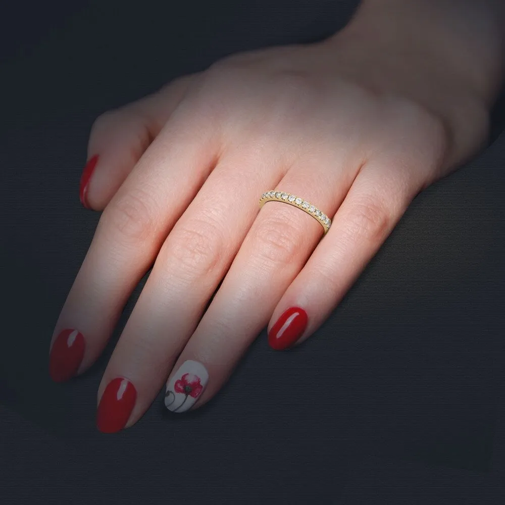 De Couer IGI Certified 14k Gold 2/5ct TDW Diamond Women's Wedding Band sold by Zulily product image thumbnail 5