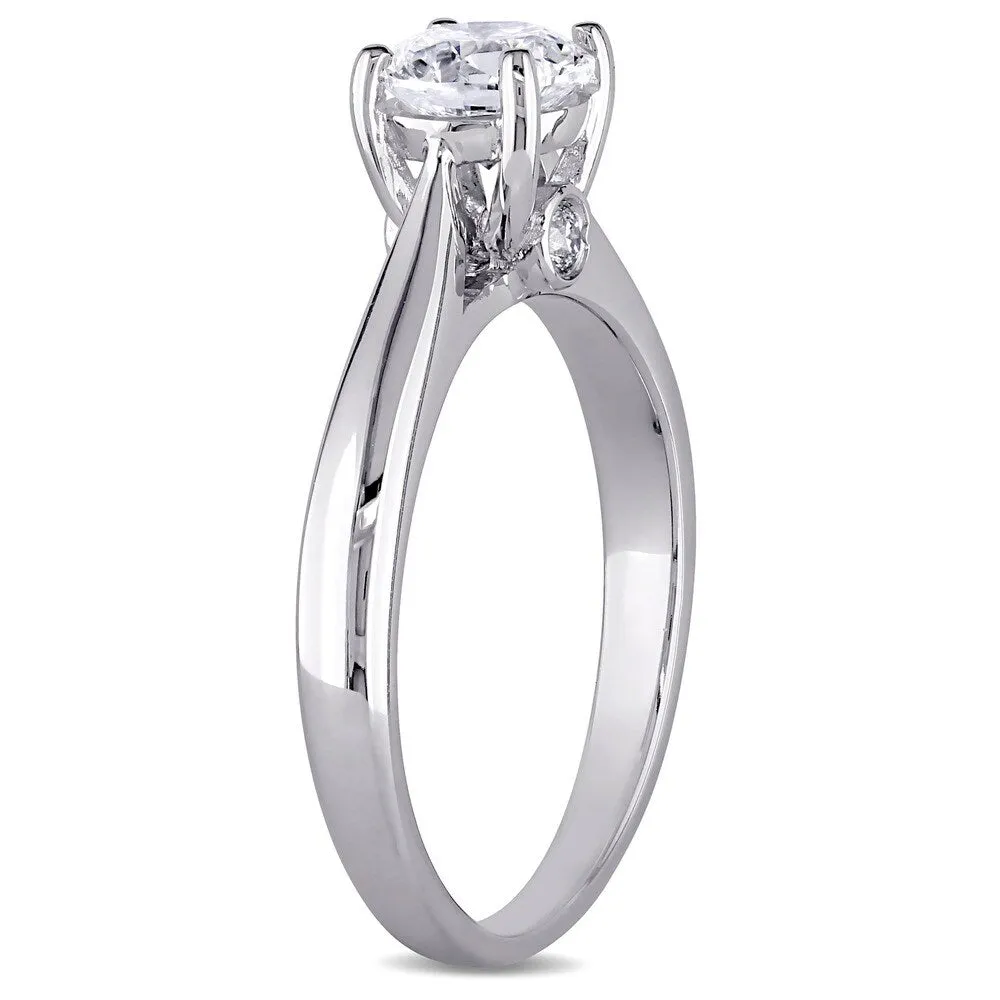 Miadora Signature Collection 18k White Gold 3/4ct TDW Certified Diamond Solitaire Engagement Ring sold by Zulily product image thumbnail 2